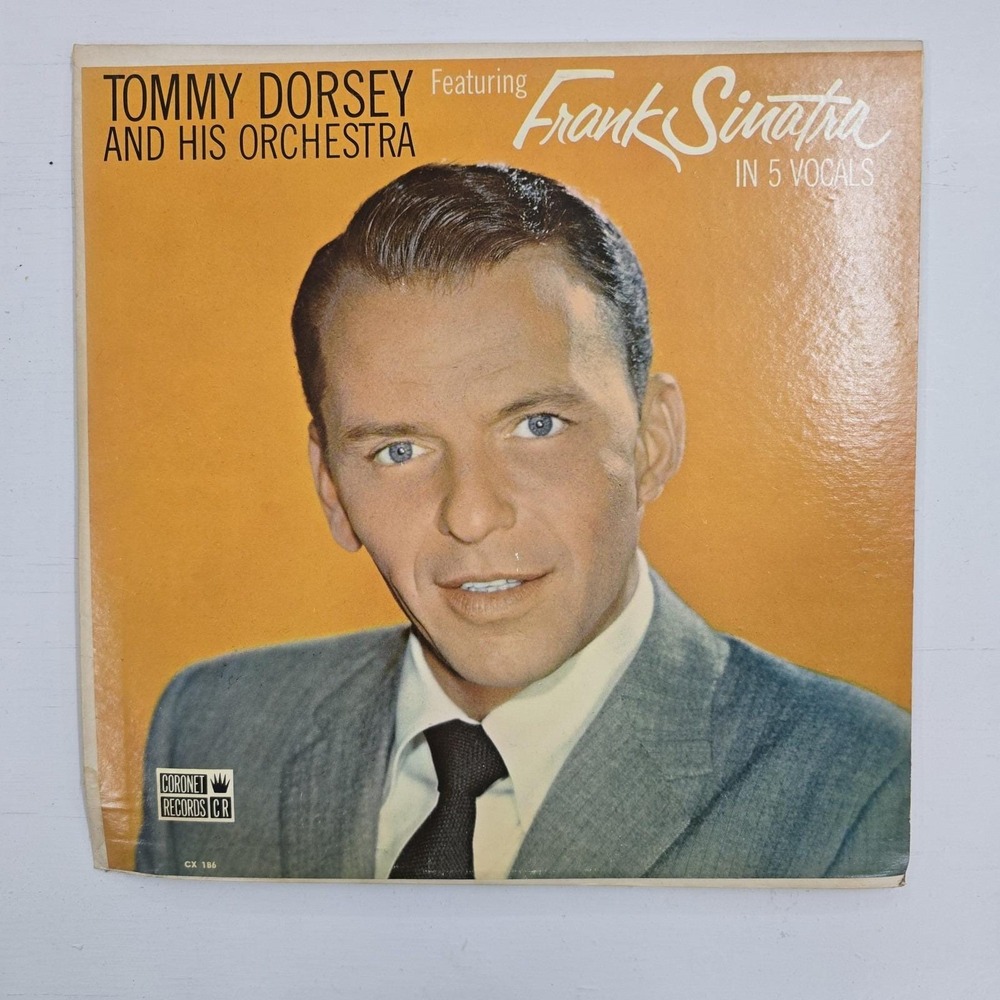 Tommy Dorsey & Frank Sinatra In 5 Vocals LP Coronet CX-186 Jazz Vinyl Record VG